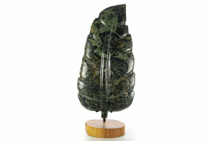 Polished Kambaba Jasper Leaf with Stand - Madagascar #335213